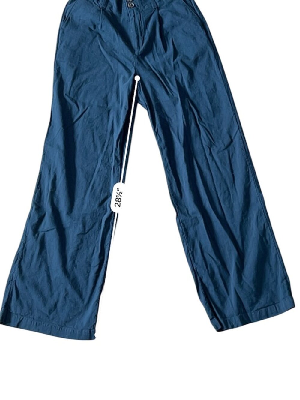 LC Lauren Conrad Navy Wide Leg Pleated Trousers - Picture 4 of 8